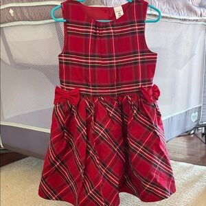 Carter's Red Plaid Dress with Bow Details